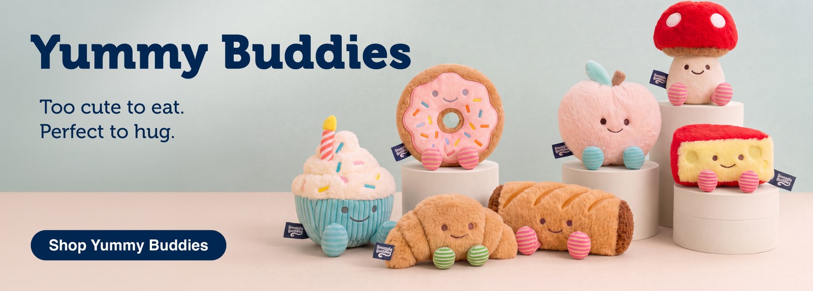Yummy Buddies food plush toys